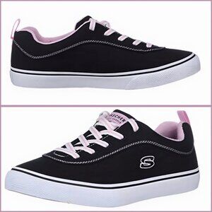 SKECHERS ✦ V'Lites Stitch N Stride Sneakers ✦ Black ✦ Pink ✦ Size 8.5 ✦ NWT